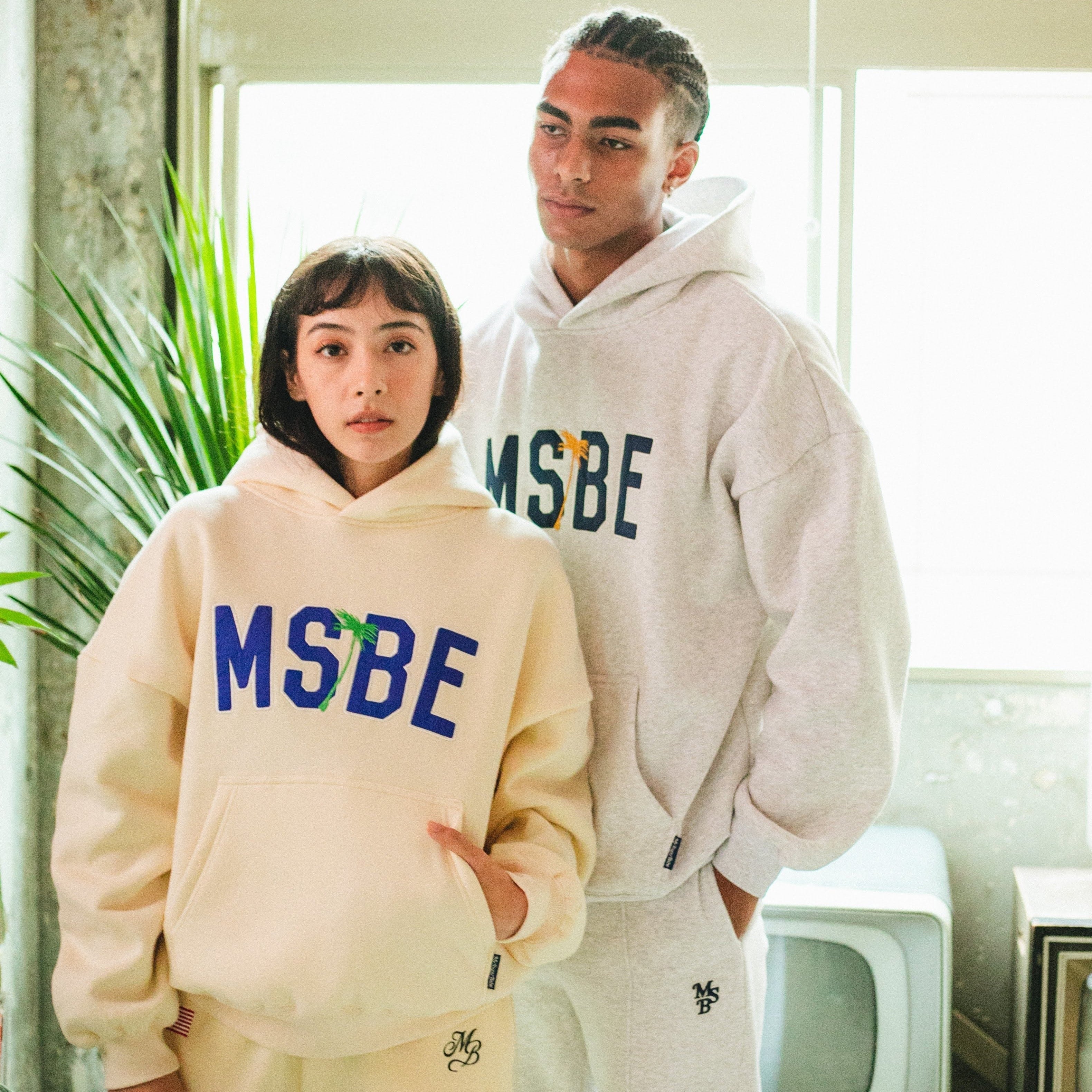 MSBE college satin logo hoodie – YZ