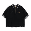 “ B”徽章針織polo襯衫