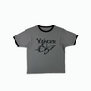 YS butterfly logo ringer tee